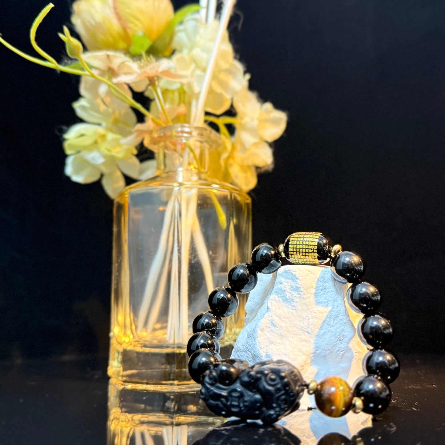 Obsidian & Pi Xiu Bracelet – Protection, Balance & Good FortuneTiger Eyes