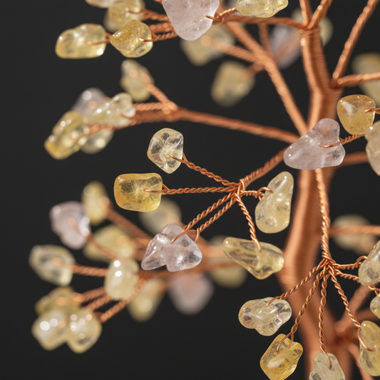 Crystal Tree, Gemstone Tree Home Office Decor, Spiritual Decor, Crystal Gifts