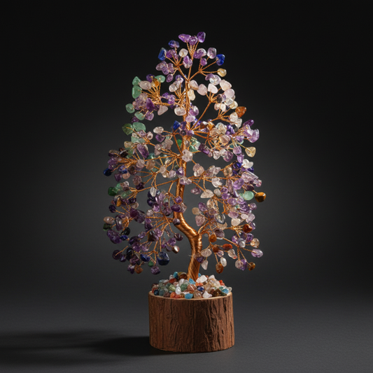 Crystal Tree, Gemstone Tree Home Office Decor, Spiritual Decor, Crystal Gifts