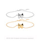 925 Sterling Silver Bow Knot Bracelet | Minimalist Luxury Adjustable Chain