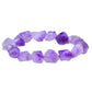Natural Amethyst Raw Stone Bracelet | Wealth, Protection & Healing Energy