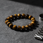 A Grade Natural Tiger Eye Bracelet | South African Cat’s Eye Gemstone with Distinct Tiger Stripes