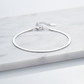 S925 Sterling Silver Flat Snake Blade Chain Bracelet | Minimalist Niche Design