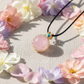 Raw-Cut Rose Quartz Pendant Necklace | Natural Love & Protection Jewelry