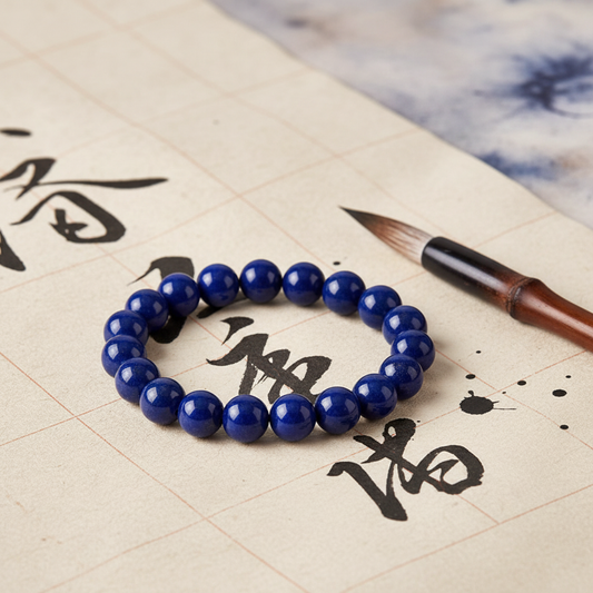 Natural Lapis Lazuli Bracelet | Deep Blue Gemstone of Protection & Wisdom