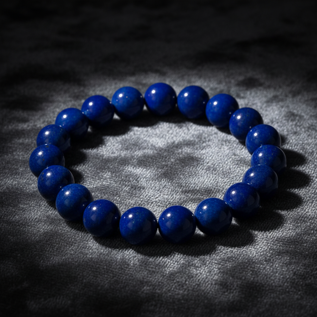 Natural Lapis Lazuli Bracelet | Deep Blue Gemstone of Protection & Wisdom