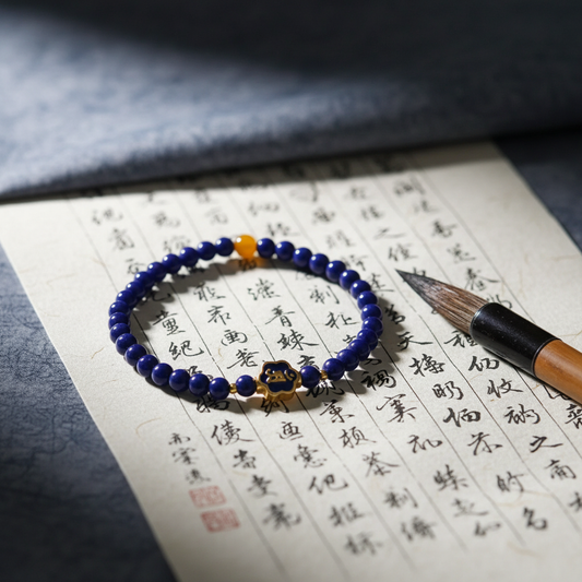 Natural Lapis Lazuli Bracelet | Deep Blue Gemstone of Protection & Wisdom